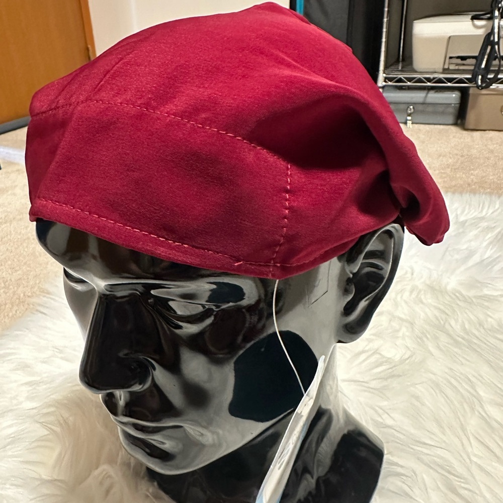 Maroon Cook Cap - Picture 2 of 4